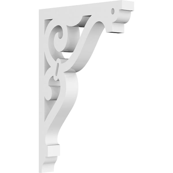 Ekena Millwork Finley Architectural Grade PVC Bracket, 5/8"W X 4"D X 6"H BKTP01X04X06FI - main